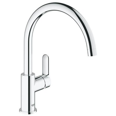 GROHE Robinet mitigeur bec &agrave; hauteur moyenne pour &eacute;vier BauLoop 