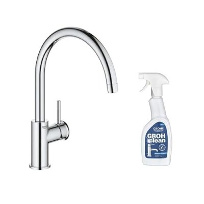 GROHE Robinet mitigeur cuisine  Start bec haut + nettoyant