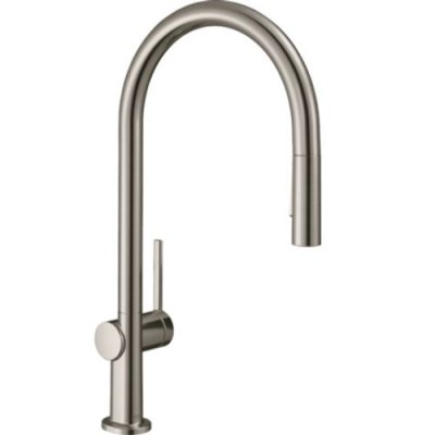 HANSGROHE Robinet mitigeur de cuisine douchette extractible 2 jets acier Talis M54 