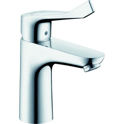 HANSGROHE Robinet mitigeur de lavabo avec poign&eacute;e extra-large et technologie EcoEficiente Focus 100 