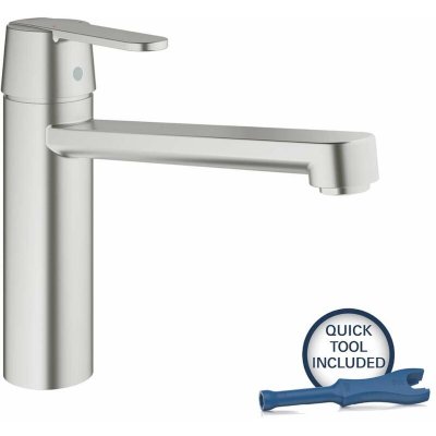 GROHE Robinet mitigeur get 30196dc0 - bec fondu - gris