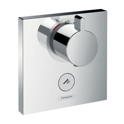 HANSGROHE Robinet thermostatique avec robinet d'arr&ecirc;t de haut d&eacute;bit chrom&eacute; ShowerSelect 