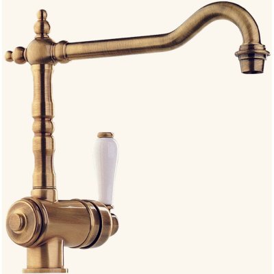 CUISISSIMO Robinetterie cuisine MITIGEUR R&eacute;tro Vieux Bronze CRBME005