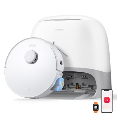 ROBOROCK  Qrevo Curv 2 Flow Aspirateur robot avec serpilli&egrave;re &agrave; rouleau