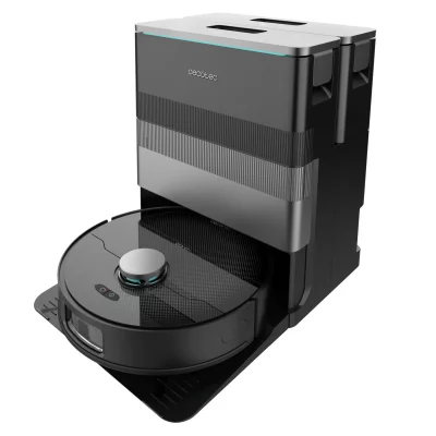CECOTEC Robot Aspirateur et Laveur de Sols avec Base Autovidange et IA Conga X70 