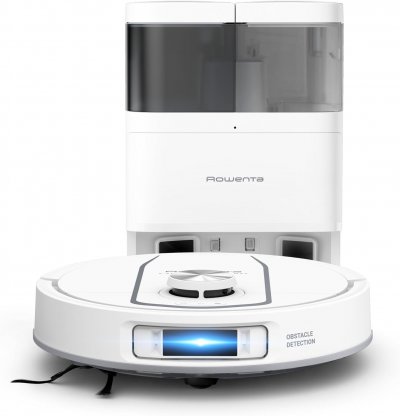 ROWENTA Robot aspirateur laveur blanc 10000 Pa