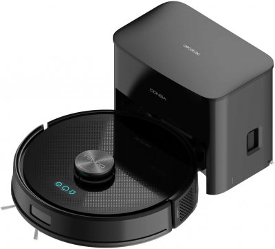 CECOTEC Robot aspirateur laveur noir 