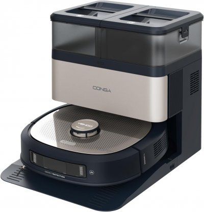 CECOTEC Robot aspirateur laveur noir 20000 Pa - Neuf