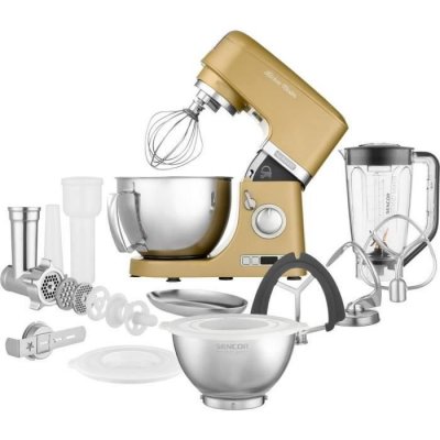 SENCOR Robot Cuiseur  8191857 1000W 85dB 8 Vitesses Aluminium Champagne 