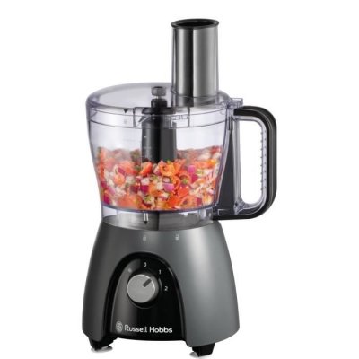 RUSSELL HOBBS Robot culinaire - RUSSEL HOBBS - Desire Matte Charcoal - 600 W - 2 vitesses + pulse - Noir 