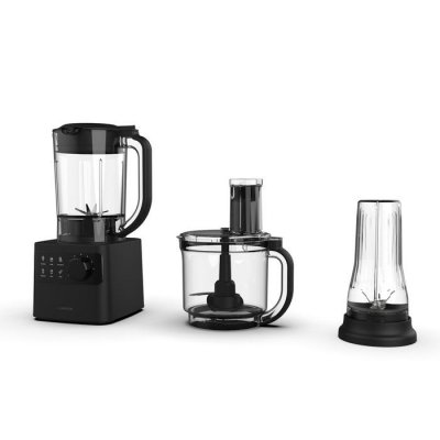 KLARSTEIN Robot de cuisine multifonction - Velaire - 1200 W - Bol 2 l - Mixeur 1,75 l - 6 programmes