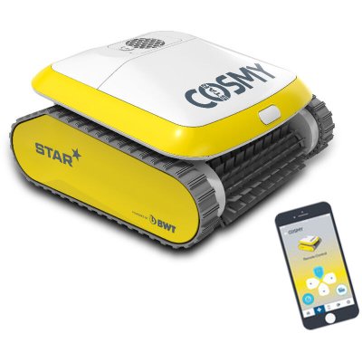 BWT Robot de Piscine connect&eacute;  cosmy Star pour piscines jusqu'&agrave; 12m pilotable sur Smartphone