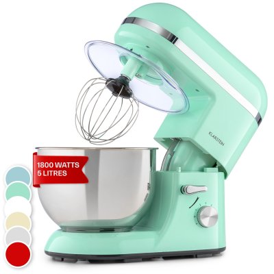 KLARSTEIN Robot m&eacute;nager - Bella Elegance - Robot culinaire - 2000W - 6 vitesses - 5L - Vert 