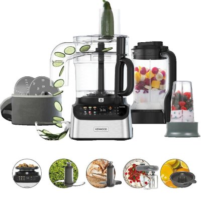 KENWOOD Robot multifonction  MultiPro OneTouch FDM73.850SS 1000 W Noir et Silver 