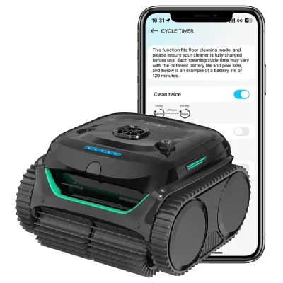 WYBOT Robot nettoyeur de piscine  C2 65 W Noir