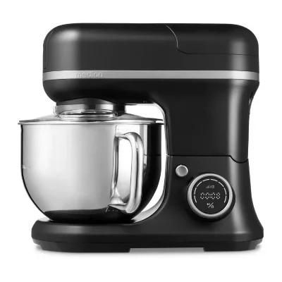 MEDION Robot p&acirc;tissier 3-en-1-  - md18430 - 1200 w - 5 l - 8 vitesses - fonction hachoir - noir