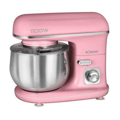 BOMANN Robot P&acirc;tissier Boulangerie Cuisine M&eacute;nager Multifonction Bol 5L Clatronic KM 6030Rosa 603019
