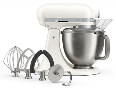 KITCHENAID Robot p&acirc;tissier  Artisan plus 5KSM50PKVEPL Blanc Porcelaine