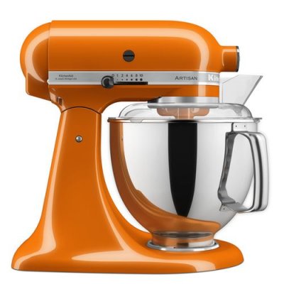 KITCHENAID Robot p&acirc;tissier multifonction  Artisan 5KSM175PSEHY 300 W 4,8L Orange 