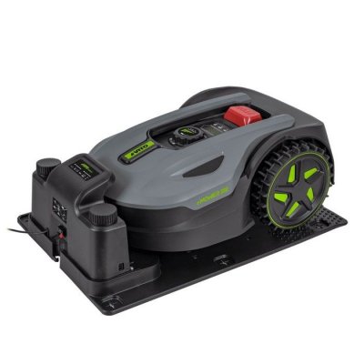 VITO Robot Tondeuse 20V Batterie 2.0Ah 300m2 Cable p&eacute;riph&eacute;rique 100m Station de charge -