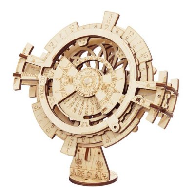 ROBOTIME  calendrier perp&eacute;tuel kit mod&egrave;le 17,5 cm en bois 26 pi&egrave;ces