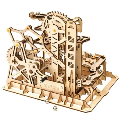 ROBOTIME  Puzzle 3D Knikkerbaan bois brun 227 pi&egrave;ces 