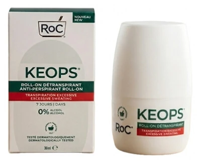 ROC  Keops Roll-On D&eacute;transpirant 30 ml - Flacon-Bille