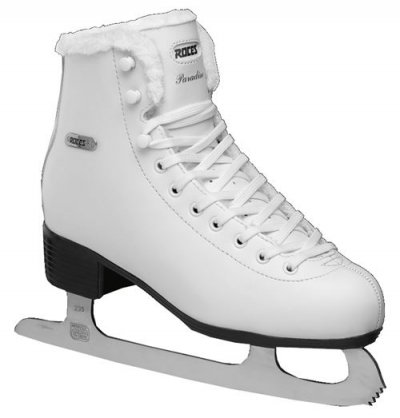 ROCES  paradis Eco-fur patinage artistique blanc