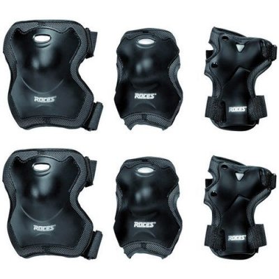 ROCES  Tri Pack Super Basic Protection Poignets/Coudes/Genoux mixte adulte Noir L