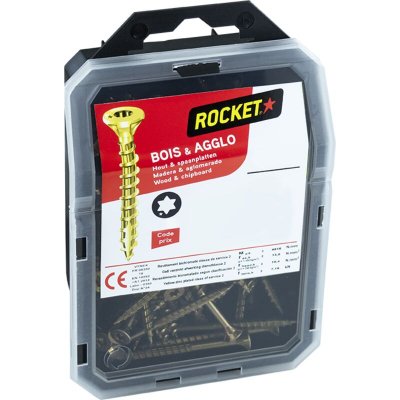 VYNEX Rocket - Vis bois anti-fendage - 5 x 70 - tx 25 - Vybac de 100