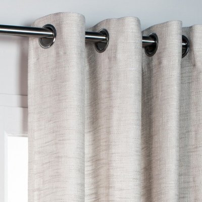 Rocle - Rideau ameublement aspect laineux - 140x260cm - Beige