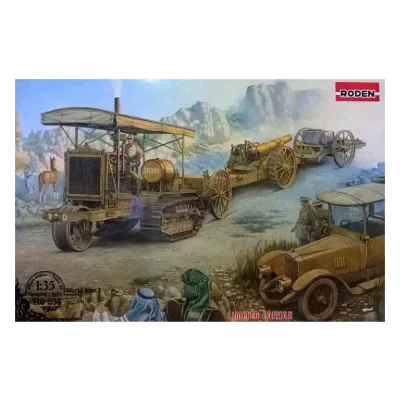 RODEN  814 Holt 75 Artillery Tractor w/BL 8"" Howitzer Kit de mod&eacute;lisme