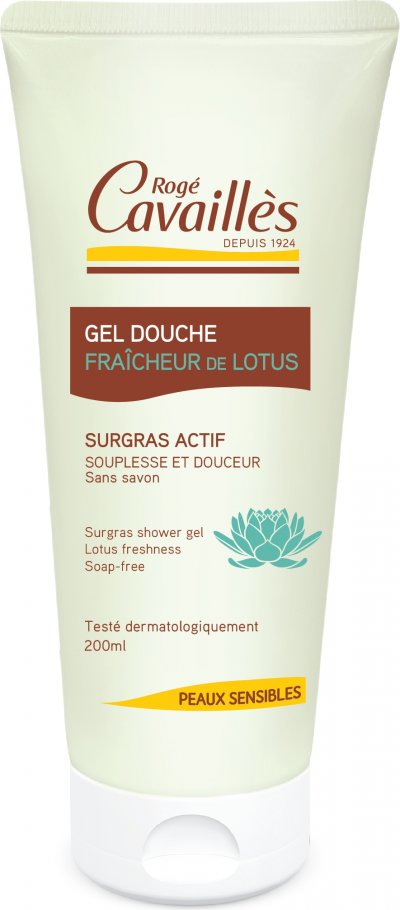 CAVAILLES Roge  Gel Douche Surgras Actif - Fleur de Lotus, 200ml