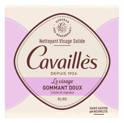 CAVAILLES Rog&eacute; Cavaill&egrave;s Nettoyant Solide Gommage Doux Visage 70 g - Pain 70 g