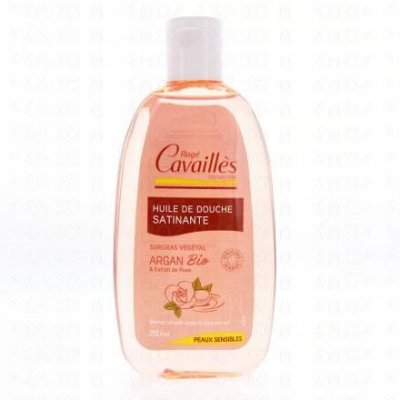 CAVAILLES ROG&Eacute;CAVAILL&Egrave;S Huile bain et douche Satinante huiles d'argan&rose 250ml