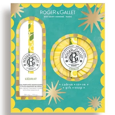 Roger Gallet Coffret de No&euml;l C&eacute;drat Eau Parfum&eacute;e 30 ml + Savon 100 g