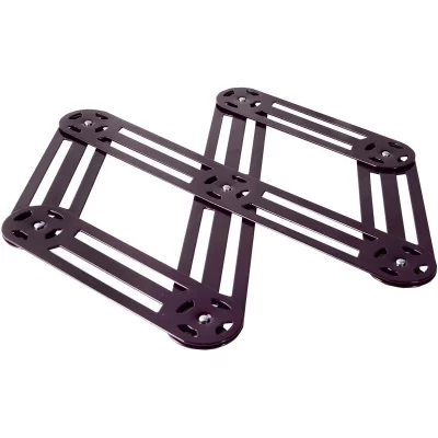 ROGER ORFEVRE  - Dessous de plat extensible 6 branches Prune