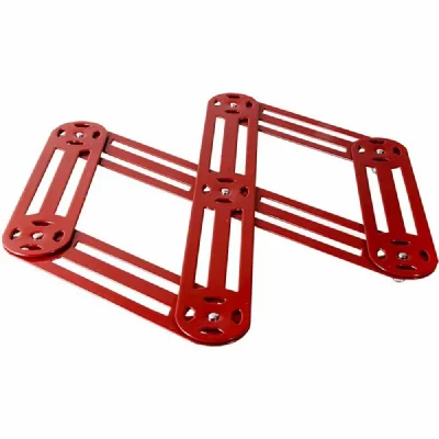 ROGER ORFEVRE  Dessous de plat extensible 6 branches Rouge