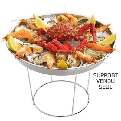 ROGER ORFEVRE  - Support plateau de fruits de mer - h : 17 cm