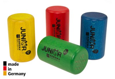 ROHEMA  Shaker Set of 3&nbsp;Wooden Green Red Blue