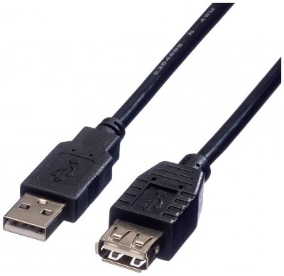 ROLINE  C&acirc;ble USB 2.0 Type A-A, M/F, 3,0 m