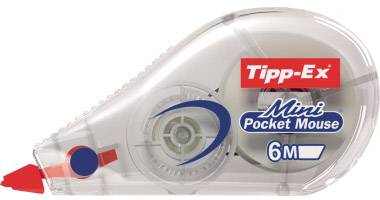 TIPP EX Roller de correction Tipp-Ex Mini Pocket Mouse - 5 mm x 5 m - jetable