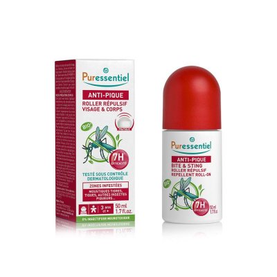 PURESSENTIEL Roller R&eacute;pulsif Visage & Corps Anti-Pique 50ml Anti-Pique 