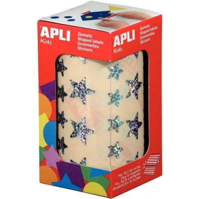 APLI Rollo Gomets Estrella Holografico Plata Autoadhesivos - [Livre en VO]