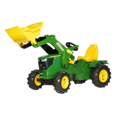 ROLLY TOYS  tracteur escaliers RollyFarmtrac John Deere 6210R LB vert