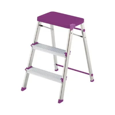 ROLSER  escabeau 3 marches mauve - mt3001malva