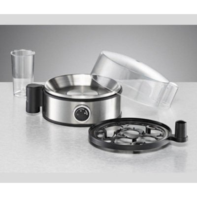 ROMMELSBACHER  ER 400 - Cuiseur &agrave; &oelig;ufs - 400 Watt - inox/noir 