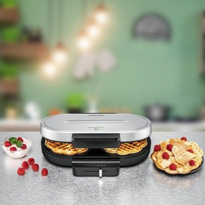 ROMMELSBACHER  Wa 1250 Moule &Agrave; Gauffres 2 Gauffre(S) 1250 W Argent