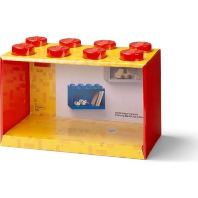 Room Copenhagen &Eacute;tag&egrave;re Brique 8 Boutons Lego, Rouge