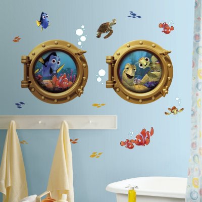 ROOMMATES Room Mates Disney Sticker Mural Geant Finding Nemo 43X43Cm- - Album e